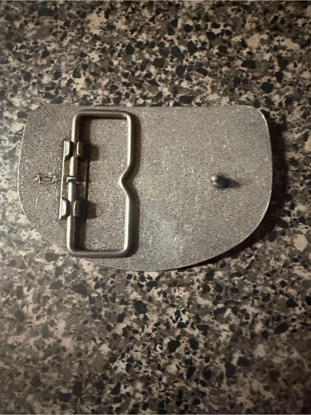 Vintage Belt Buckle - Brown Metal Finish